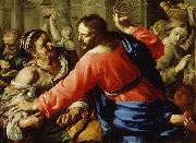 Bernardino Mei Christ Cleansing the Temple oil